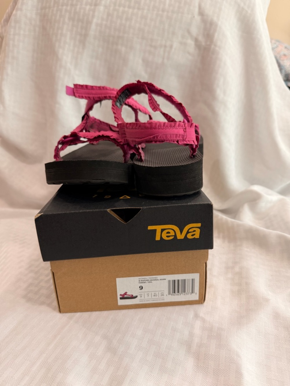 Teva Magenta Strappy Platform Sandals